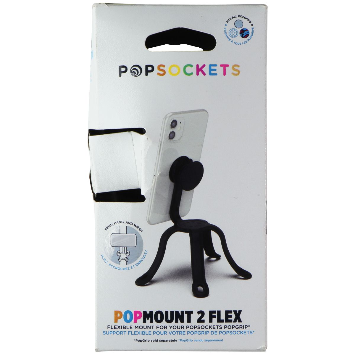 PopSockets: Flexible Phone Mount & Stand, Phone Tripod Mount - Black Cell Phone - Mounts & Holders PopSockets    - Simple Cell Bulk Wholesale Pricing - USA Seller