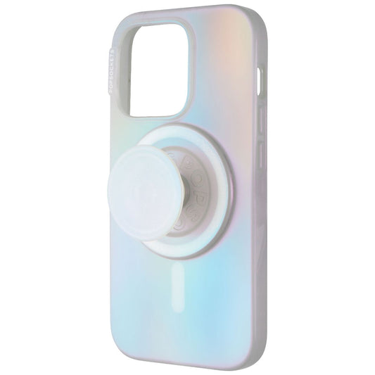 PopSockets Case with MagSafe and PopGrip for iPhone 15 Pro - Opalescent Clear Cell Phone - Cases, Covers & Skins PopSockets - Simple Cell Bulk Wholesale Pricing - USA Seller