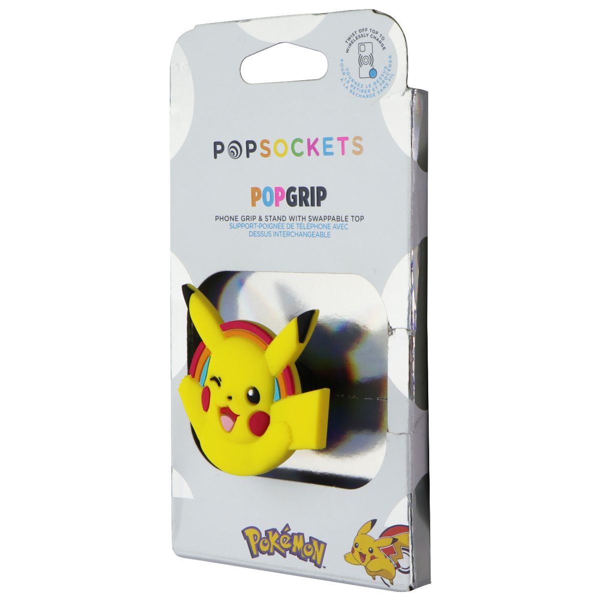 PopSockets Pokemon PopGrip Swappable Grip & Stand - Pikachu Cell Phone - Mounts & Holders PopSockets    - Simple Cell Bulk Wholesale Pricing - USA Seller