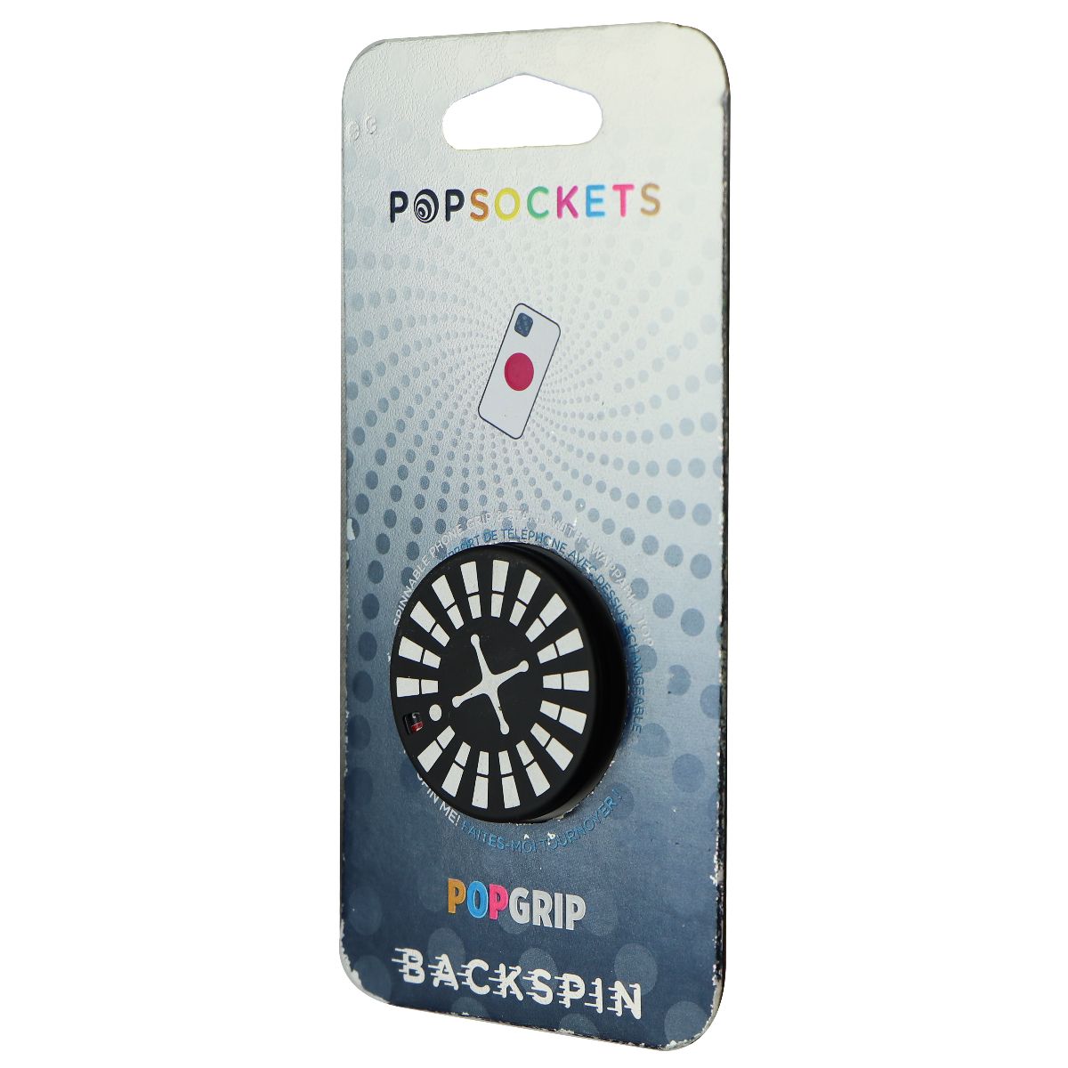 PopSockets PopGrip Backspin - Backspin Roulette Cell Phone - Mounts & Holders PopSockets - Simple Cell Bulk Wholesale Pricing - USA Seller
