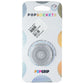 PopSockets PopGrip with Swappable Top for Phones - Clear Glitter Silver Cell Phone - Mounts & Holders PopSockets - Simple Cell Bulk Wholesale Pricing - USA Seller