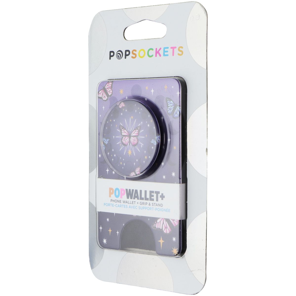 PopSockets (PopWallet+) Phone Grip and Stand - Retrograde Butterfly Cell Phone - Mounts & Holders PopSockets    - Simple Cell Bulk Wholesale Pricing - USA Seller