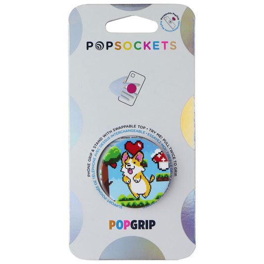 PopSockets PopGrip Holder & Stand with Swappable Top - CorgiBit Cell Phone - Mounts & Holders PopSockets - Simple Cell Bulk Wholesale Pricing - USA Seller