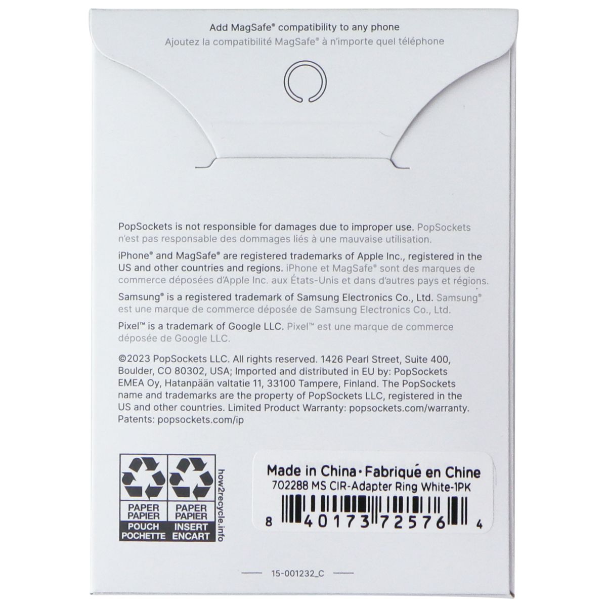 PopSockets Magnetic Phone Grip and Stand for MagSafe - Kaleidoscope Blue Cell Phone - Mounts & Holders PopSockets - Simple Cell Bulk Wholesale Pricing - USA Seller