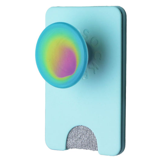PopSockets PopWallet+ Magnetic Phone Wallet for MagSafe Devices - Blue Rainbow Cell Phone - Other Accessories PopSockets - Simple Cell Bulk Wholesale Pricing - USA Seller