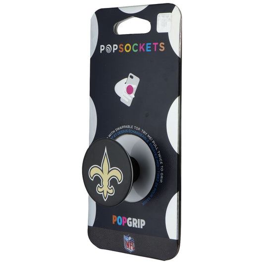 PopSockets PopGrip Expanding Stand and Grip w/Swappable Top - NFL Saints Logo Cell Phone - Mounts & Holders PopSockets - Simple Cell Bulk Wholesale Pricing - USA Seller