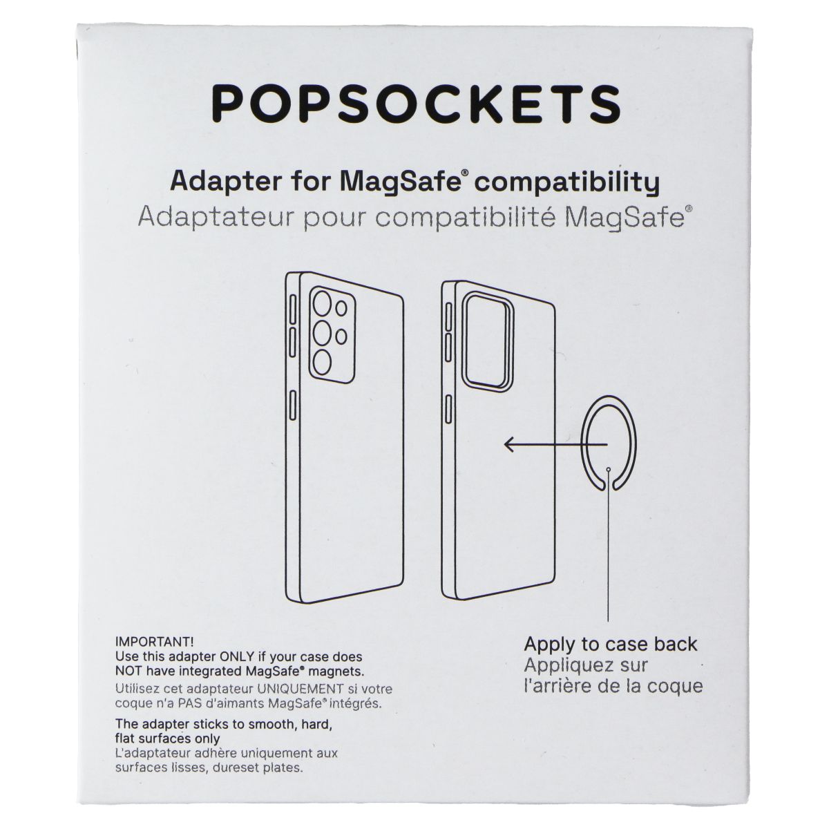 PopSockets Magnetic Phone Grip and Stand for MagSafe - Black Cell Phone - Other Accessories PopSockets - Simple Cell Bulk Wholesale Pricing - USA Seller