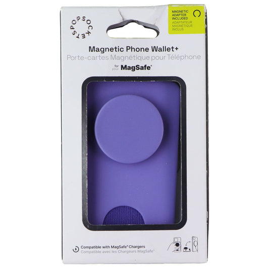 PopSockets Magnetic Phone Wallet+ w/Adapter Ring for MagSafe - Deep Periwinkle Cell Phone - Mounts & Holders PopSockets - Simple Cell Bulk Wholesale Pricing - USA Seller