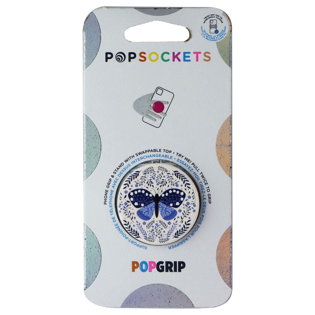 PopSockets PopGrip Swappable Grip & Stand - Boho Butterfly Cell Phone - Mounts & Holders PopSockets - Simple Cell Bulk Wholesale Pricing - USA Seller