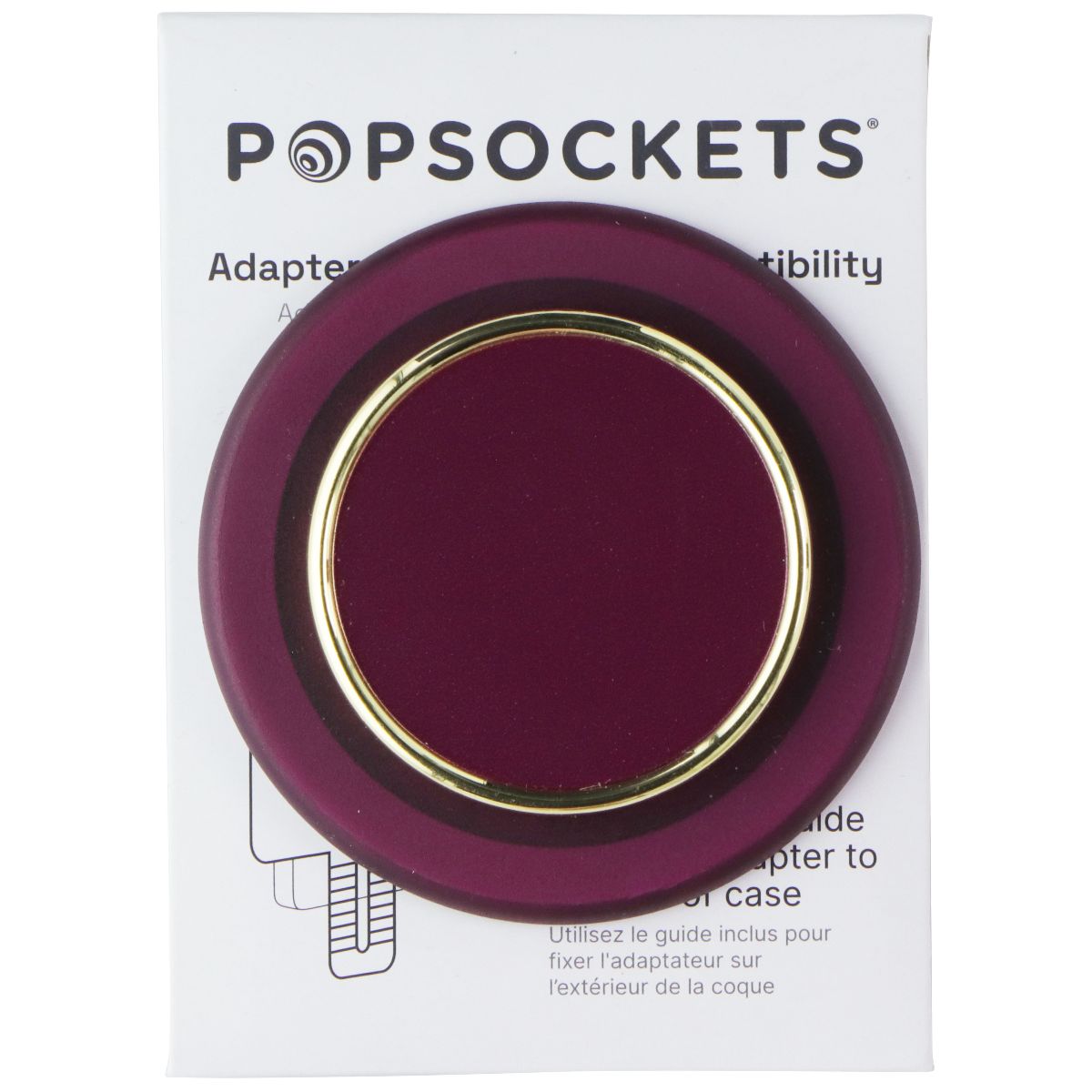 PopSockets Magnetic Phone Grip & Stand for MagSafe - Red Wine Enamel Cell Phone - Mounts & Holders PopSockets - Simple Cell Bulk Wholesale Pricing - USA Seller