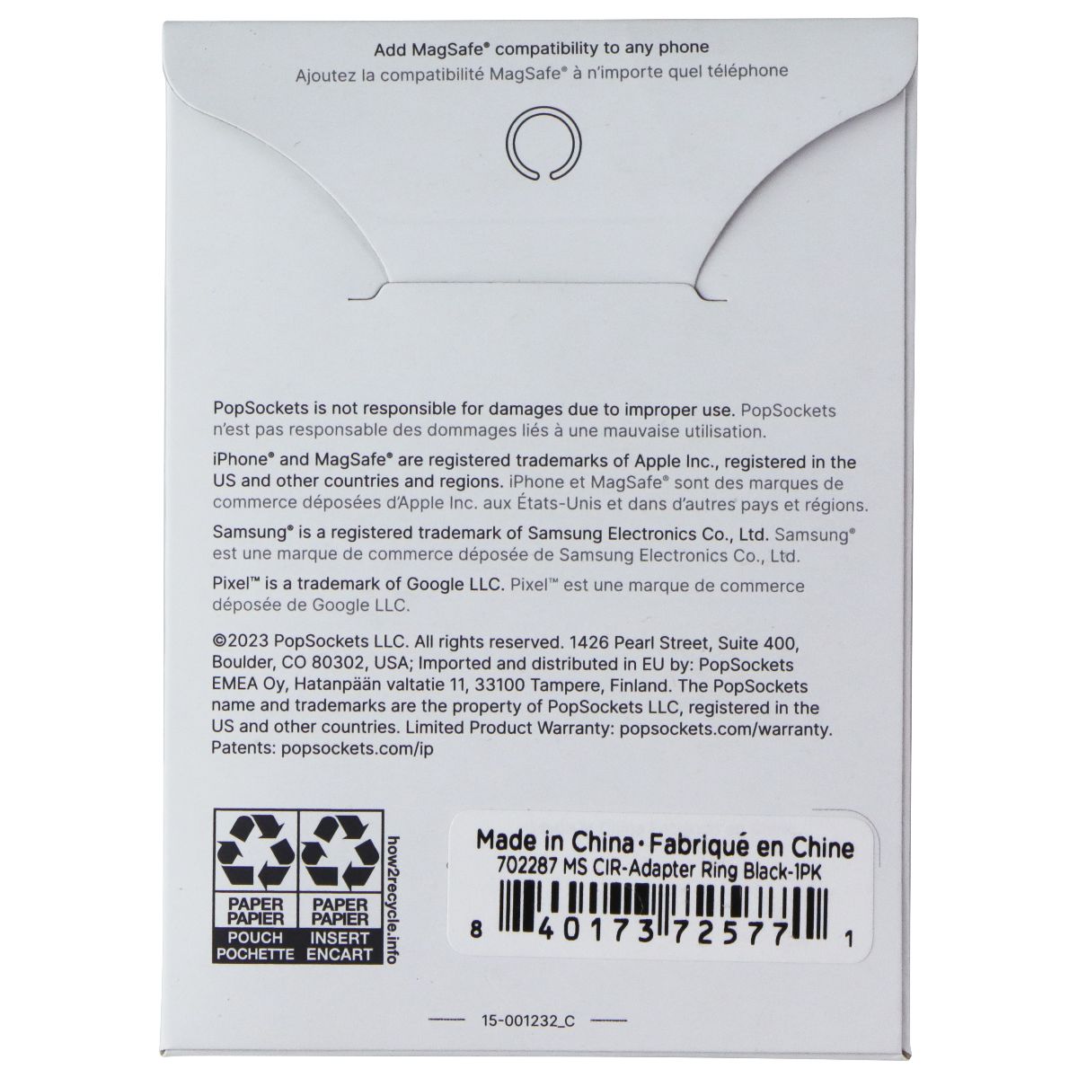 PopSockets Magnetic Phone Grip & Stand for MagSafe - Red Wine Enamel Cell Phone - Mounts & Holders PopSockets - Simple Cell Bulk Wholesale Pricing - USA Seller