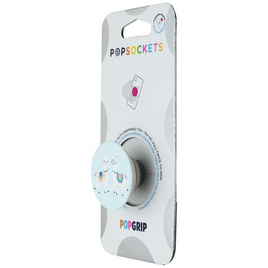 PopSockets PopGrip Holder & Stand with Swappable Top - Llamalliance in Blue Cell Phone - Mounts & Holders PopSockets - Simple Cell Bulk Wholesale Pricing - USA Seller