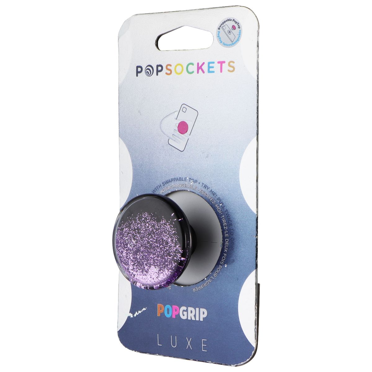 PopSockets Expanding Stand and Grip with a Swappable Top Tidepool Galaxy Purple Cell Phone - Mounts & Holders PopSockets - Simple Cell Bulk Wholesale Pricing - USA Seller