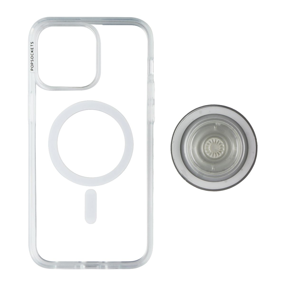 PopSockets PopCase for MagSafe for iPhone 15 Pro Max -Clear Cell Phone - Cases, Covers & Skins PopSockets - Simple Cell Bulk Wholesale Pricing - USA Seller