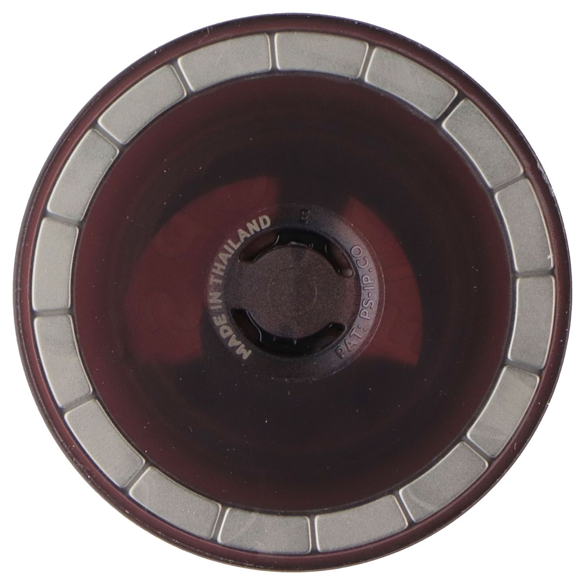 PopSockets Magnetic Phone Grip and Stand for MagSafe - Radial Oxblood Aluminum Cell Phone - Mounts & Holders PopSockets - Simple Cell Bulk Wholesale Pricing - USA Seller