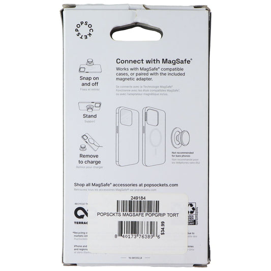PopSockets Magnetic Grip and Stand for MagSafe - Tortoise Cell Phone - Mounts & Holders PopSockets - Simple Cell Bulk Wholesale Pricing - USA Seller