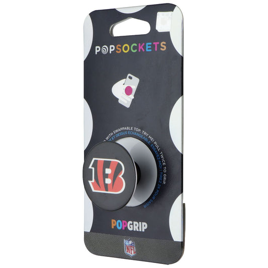 PopSockets PopGrip Expanding Stand and Grip w/Swappable Top - NFL Bengals Logo Cell Phone - Mounts & Holders PopSockets - Simple Cell Bulk Wholesale Pricing - USA Seller