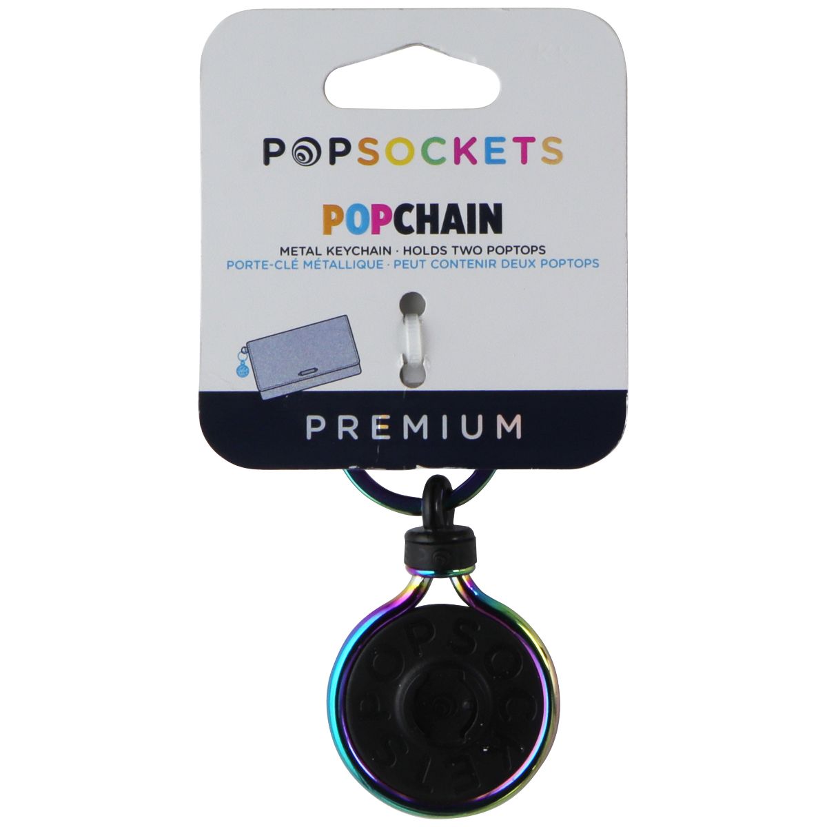 PopSockets PopChain Backpack Clip for Swappable Tops - Chromatic Cell Phone - Other Accessories PopSockets    - Simple Cell Bulk Wholesale Pricing - USA Seller