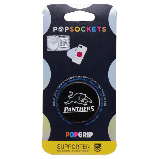 PopSockets PopGrip Expanding Stand Grip w/Swappable Top - NRL Penrith Panthers Cell Phone - Mounts & Holders PopSockets - Simple Cell Bulk Wholesale Pricing - USA Seller
