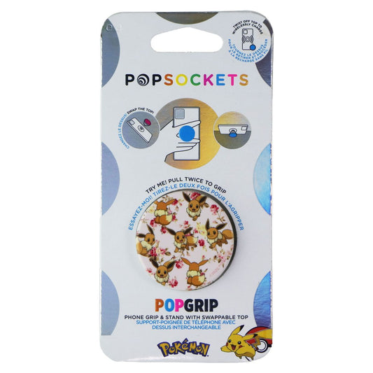 PopSockets PopGrip: Swappable Grip - Pokemon - Eevee Cell Phone - Mounts & Holders PopSockets - Simple Cell Bulk Wholesale Pricing - USA Seller