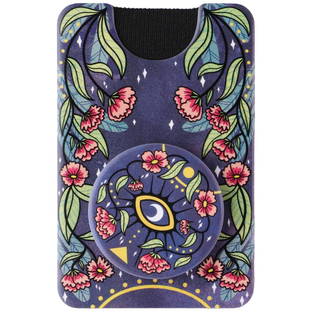 PopSockets PopWallet+ for MagSafe Magnetic Phone Card Holder - Floral Bohemian Cell Phone - Mounts & Holders PopSockets - Simple Cell Bulk Wholesale Pricing - USA Seller