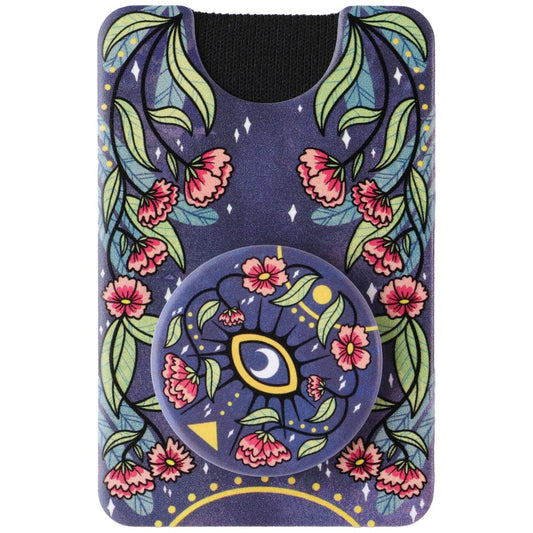 PopSockets PopWallet+ for MagSafe Magnetic Phone Card Holder - Floral Bohemian Cell Phone - Mounts & Holders PopSockets - Simple Cell Bulk Wholesale Pricing - USA Seller