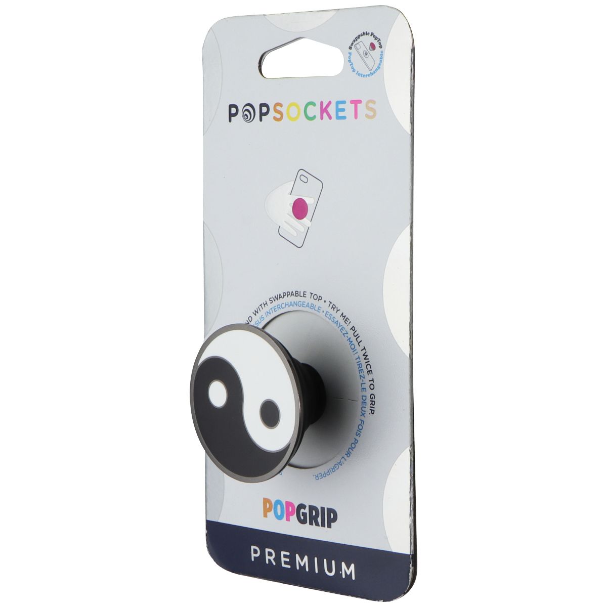 PopSockets PopGrip Premium Swappable Grip & Stand - Yin Yang Cell Phone - Mounts & Holders PopSockets    - Simple Cell Bulk Wholesale Pricing - USA Seller