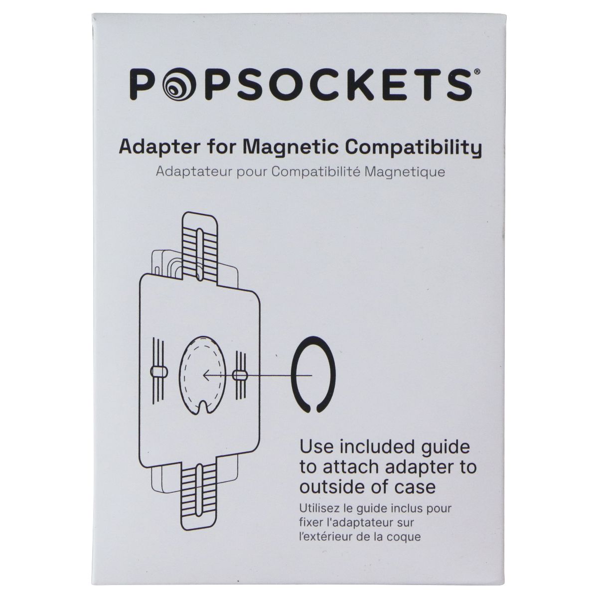 PopSockets Magnetic Phone Wallet+ w/Adapter Ring for MagSafe - Latte Cell Phone - Mounts & Holders PopSockets - Simple Cell Bulk Wholesale Pricing - USA Seller