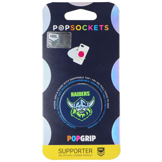 PopSockets PopGrip Expanding Stand Grip w/ Swap Top - NRL Canberra Raiders Cell Phone - Mounts & Holders PopSockets - Simple Cell Bulk Wholesale Pricing - USA Seller