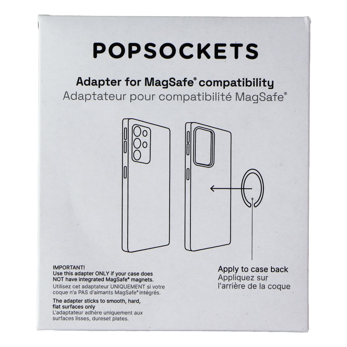 PopSockets Magnetic Phone Grip and Stand for MagSafe - Clear Cell Phone - Mounts & Holders PopSockets - Simple Cell Bulk Wholesale Pricing - USA Seller