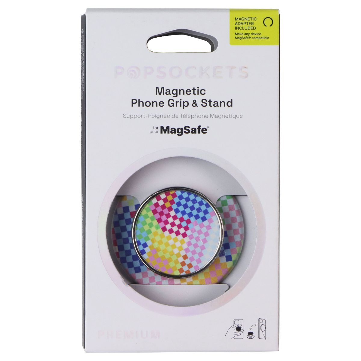 PopSockets Magnetic Phone Grip & Stand with Adapter Ring for MagSafe - Weave Cell Phone - Mounts & Holders PopSockets - Simple Cell Bulk Wholesale Pricing - USA Seller