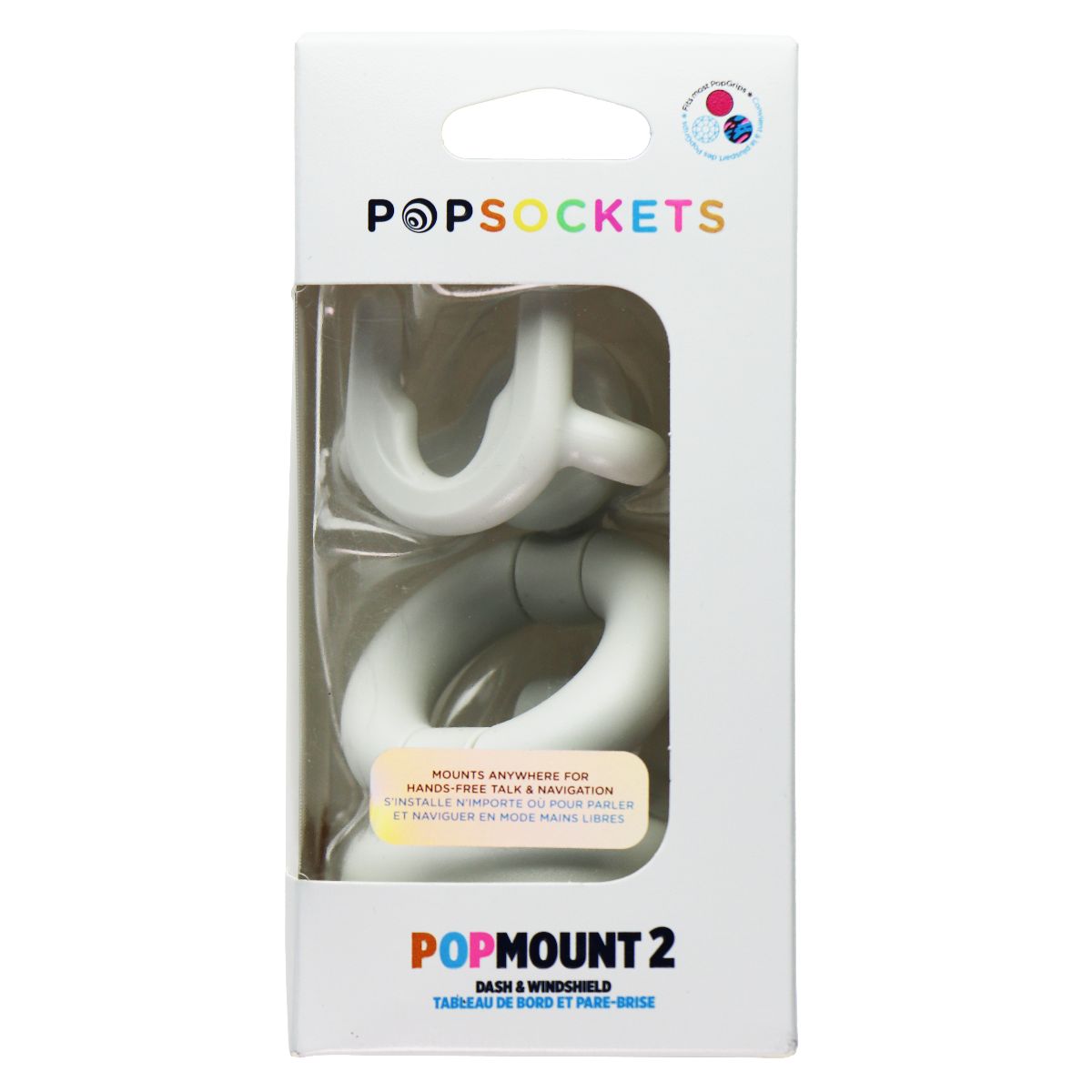 Phone Mount for Car Dash & Desk - White | PopSockets | PopMount 2 Car & Desk Cell Phone - Mounts & Holders PopSockets    - Simple Cell Bulk Wholesale Pricing - USA Seller