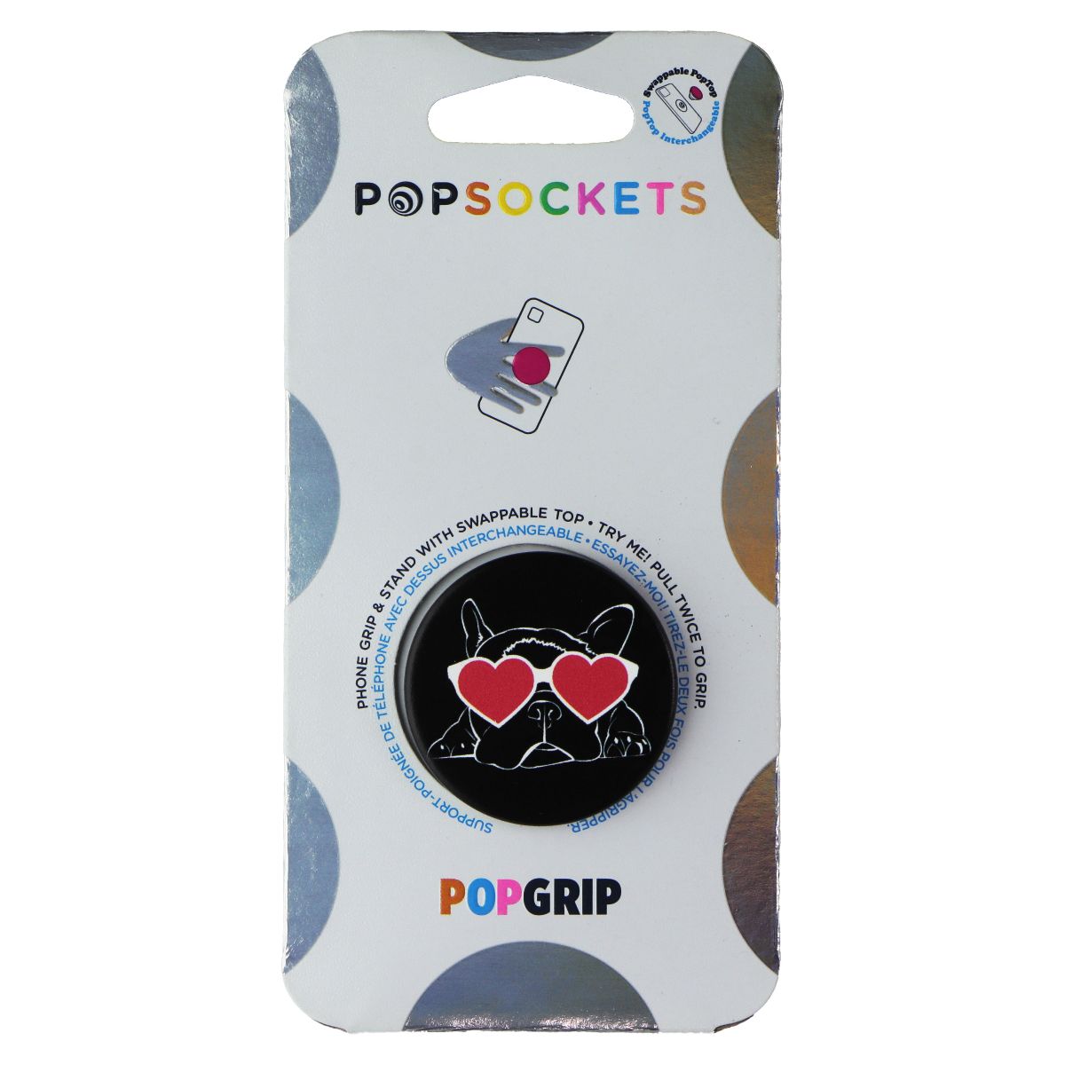 PopSockets PopGrip Expanding Stand Grip with Swappable Top - Sleepy Shades Cell Phone - Mounts & Holders PopSockets - Simple Cell Bulk Wholesale Pricing - USA Seller
