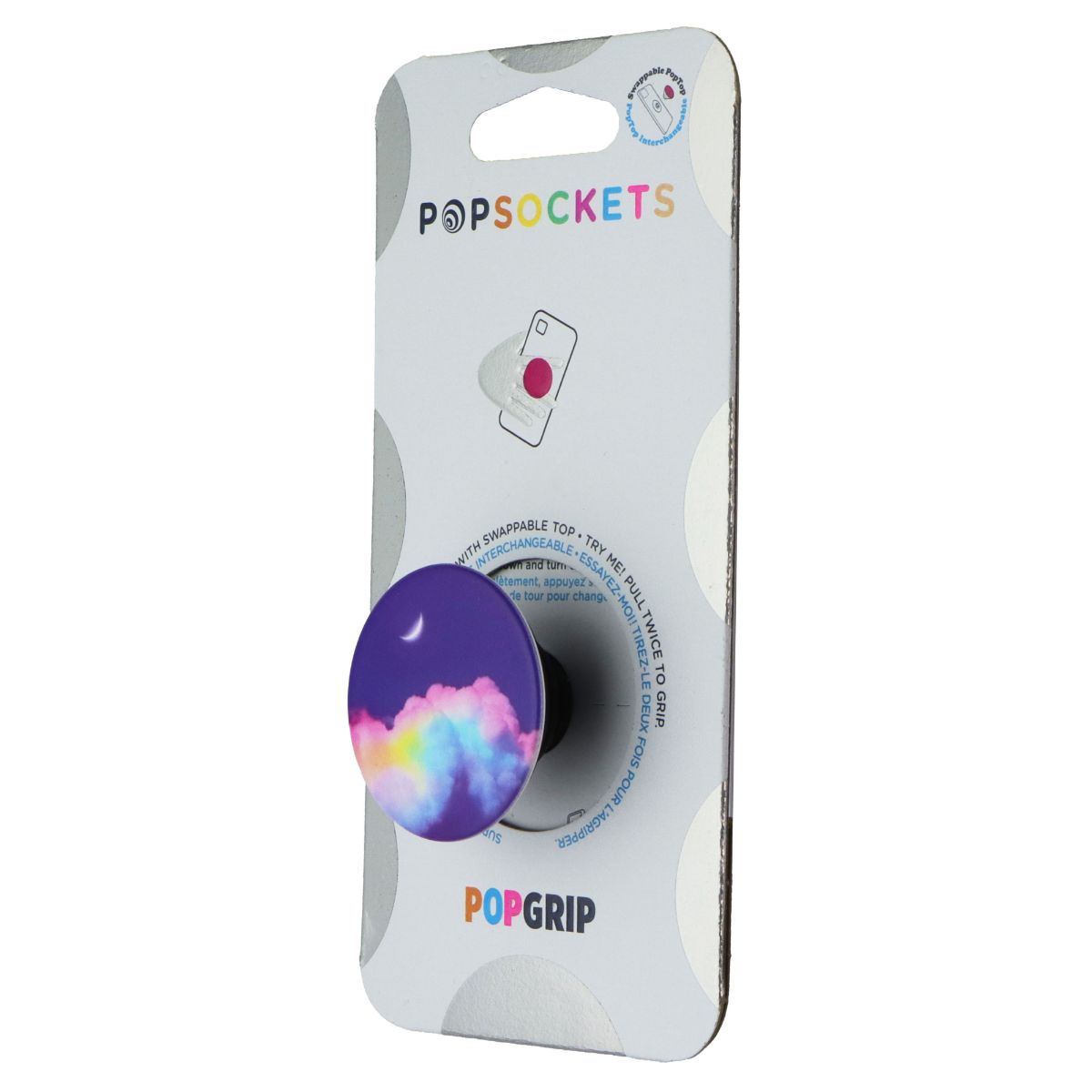 PopSockets PopGrip Expanding Stand Grip w/Swappable Top - Candy Clouds Cell Phone - Mounts & Holders PopSockets - Simple Cell Bulk Wholesale Pricing - USA Seller