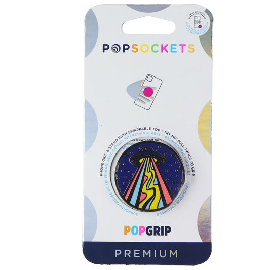 PopSockets PopGrip Swappable Grip & Stand - Out This World Navy/Enamel Cell Phone - Mounts & Holders PopSockets - Simple Cell Bulk Wholesale Pricing - USA Seller