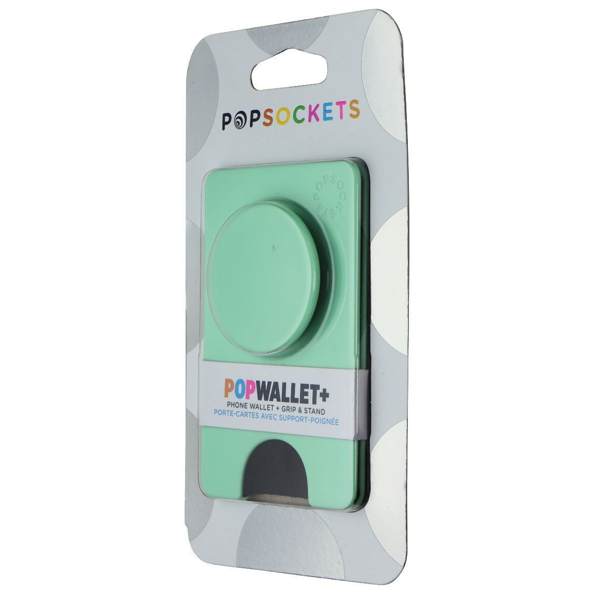 PopSockets PopWallet+ Phone Wallet Grip & Stand - Ultra Mint Cell Phone - Mounts & Holders PopSockets - Simple Cell Bulk Wholesale Pricing - USA Seller