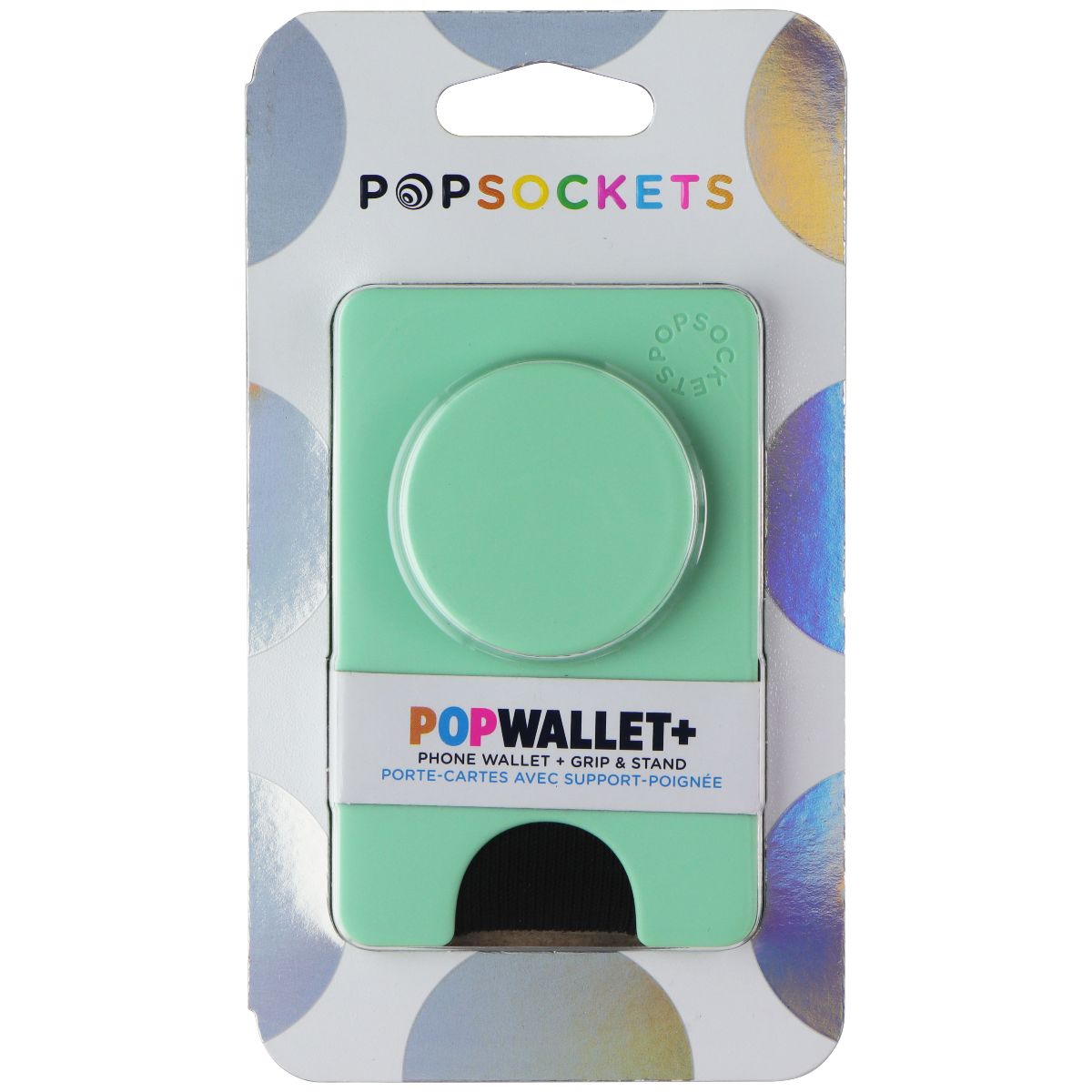 PopSockets PopWallet+ Phone Wallet Grip & Stand - Ultra Mint Cell Phone - Mounts & Holders PopSockets - Simple Cell Bulk Wholesale Pricing - USA Seller