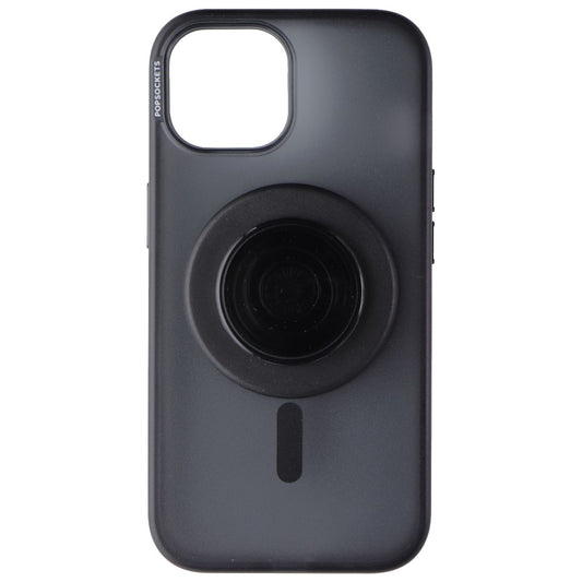 PopSockets PopCase for MagSafe for Apple iPhone 15 - Black Translucent Cell Phone - Cases, Covers & Skins PopSockets - Simple Cell Bulk Wholesale Pricing - USA Seller
