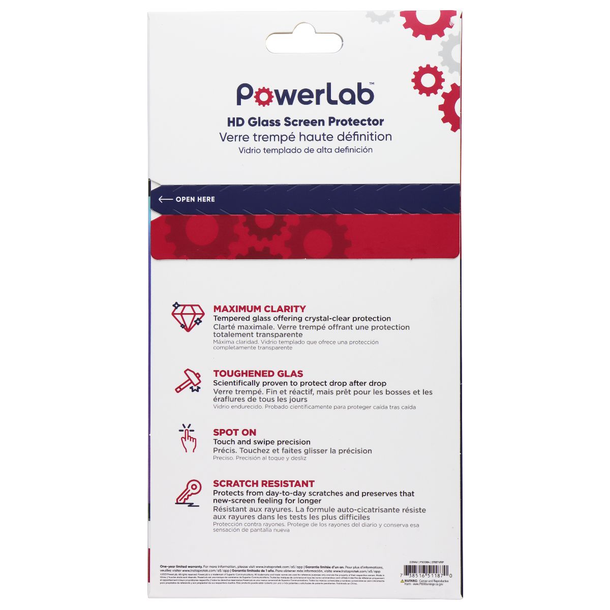 PowerLab HD Glass Screen Protector for TCL Tab 8 LE iPad/Tablet Accessories - Screen Protectors PowerLab    - Simple Cell Bulk Wholesale Pricing - USA Seller