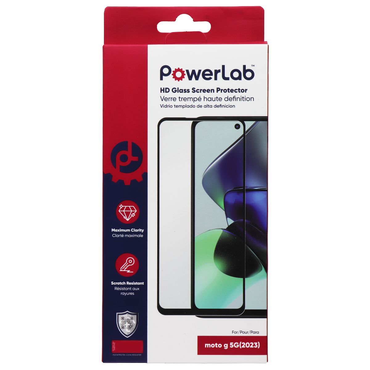 PowerLab HD Glass Screen Protector for Motorola Moto G 5G (2023 ...