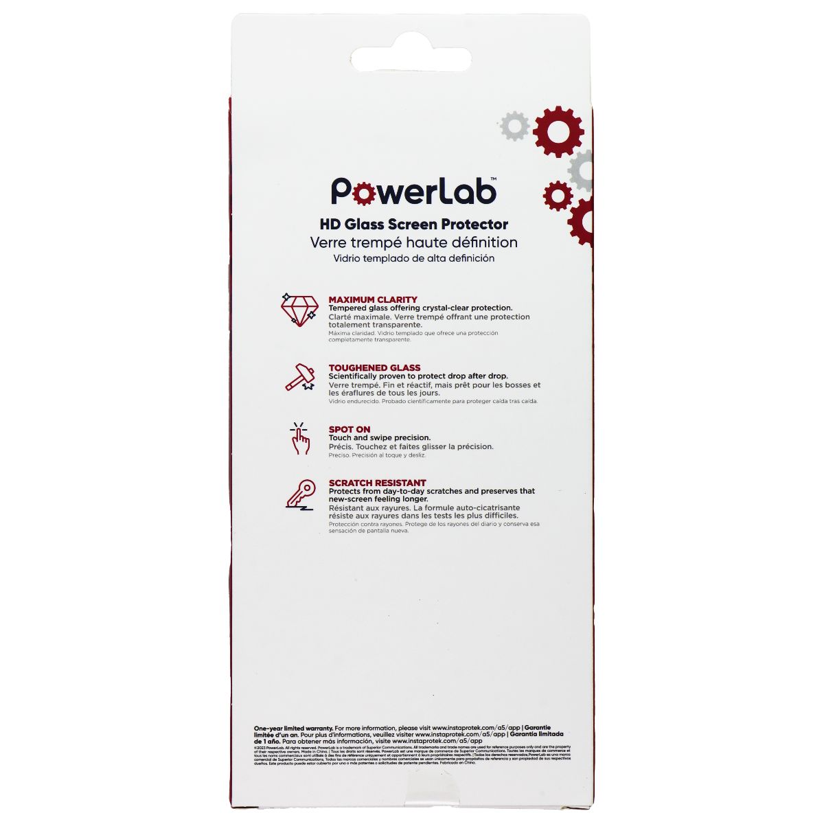 PowerLab HD Glass Screen Protector for Motorola Moto G 5G (2023) Cell Phone - Screen Protectors PowerLab    - Simple Cell Bulk Wholesale Pricing - USA Seller