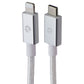 PowerLab Braided (10-Ft) USB-C to 8-Pin Charge Sync Cable - Silver/White Cell Phone - Cables & Adapters PowerLab - Simple Cell Bulk Wholesale Pricing - USA Seller