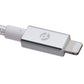 PowerLab Braided (10-Ft) USB-C to 8-Pin Charge Sync Cable - Silver/White Cell Phone - Cables & Adapters PowerLab - Simple Cell Bulk Wholesale Pricing - USA Seller