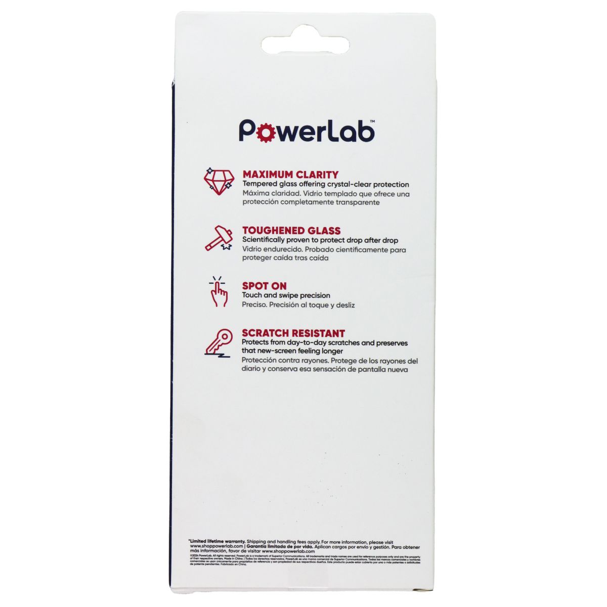 PowerLab HD Glass Screen Protector for Apple iPhone 15 Cell Phone - Screen Protectors PowerLab - Simple Cell Bulk Wholesale Pricing - USA Seller