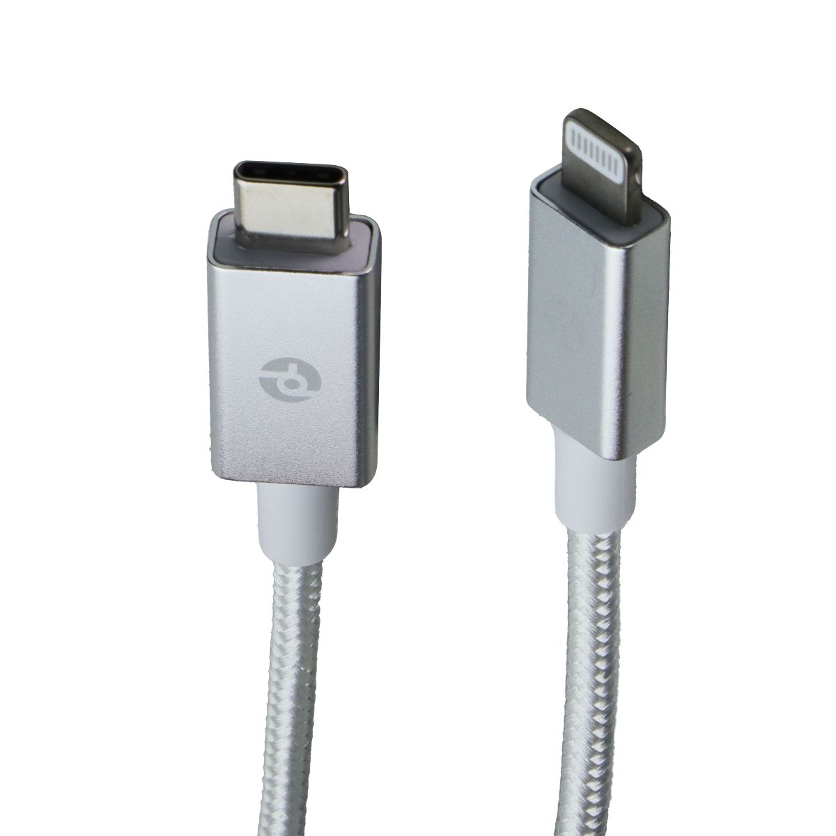 PowerLab USB-C to Lightning (8-Pin) Cable + USB-C/USB-A Wall Charger - White