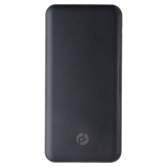 PowerLab 10,000mAh Dual Port Power Bank (USB-C/USB-A) with USB-C Cable - Black