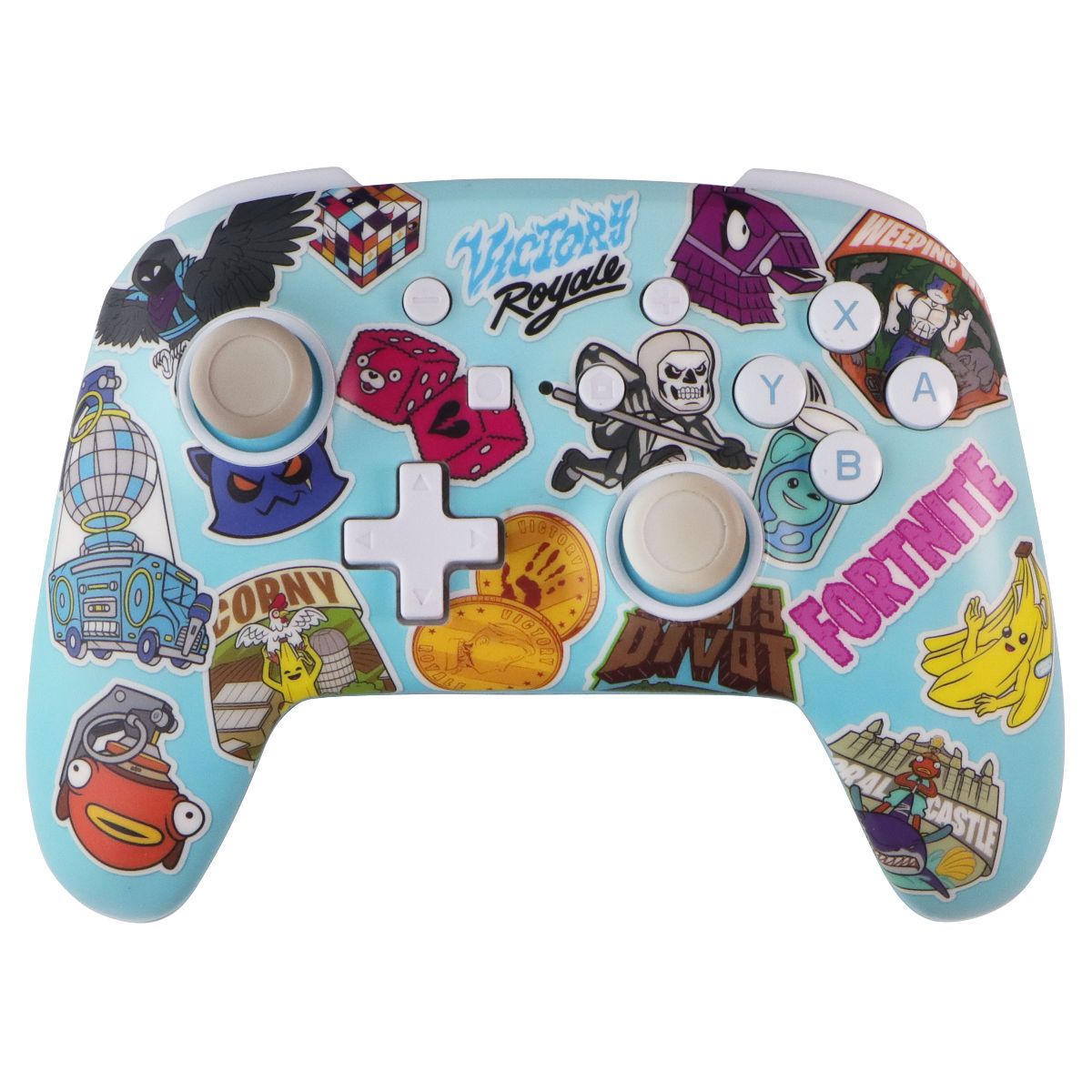 PowerA Enhanced Wireless Controller for Nintendo Switch - Fortnite Sticker Mania Gaming/Console - Controllers & Attachments PowerA - Simple Cell Bulk Wholesale Pricing - USA Seller