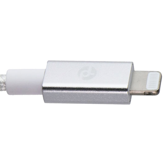 PowerLab 6FT USB-C to Lightning 8-Pin Braided Charge-Sync Cable - White