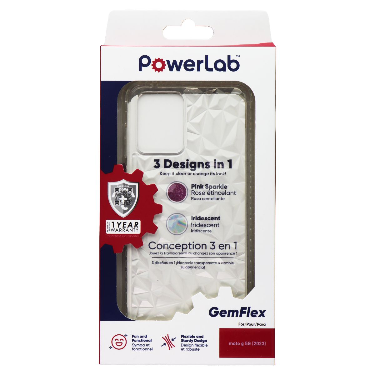 PowerLab GemFlex Case for Motorola Moto G 5G (2023) - Clear Cell Phone - Cases, Covers & Skins PowerLab    - Simple Cell Bulk Wholesale Pricing - USA Seller