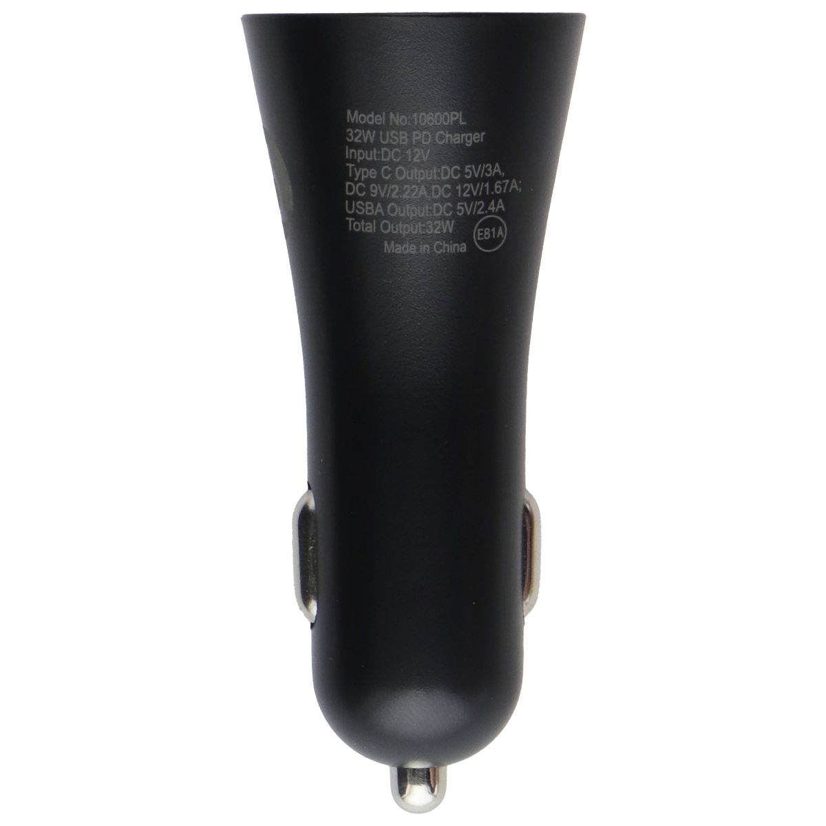 PowerLab 32W USB-C / USB-A Car Charger with Power Delivery - Black Cell Phone - Chargers & Cradles PowerLab - Simple Cell Bulk Wholesale Pricing - USA Seller